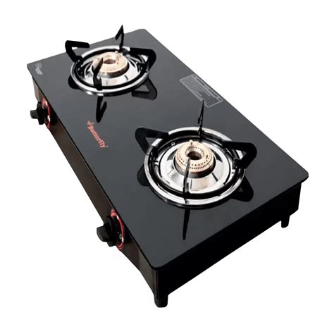 butterfly gas stove 2 burner glass top